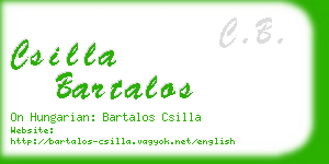 csilla bartalos business card